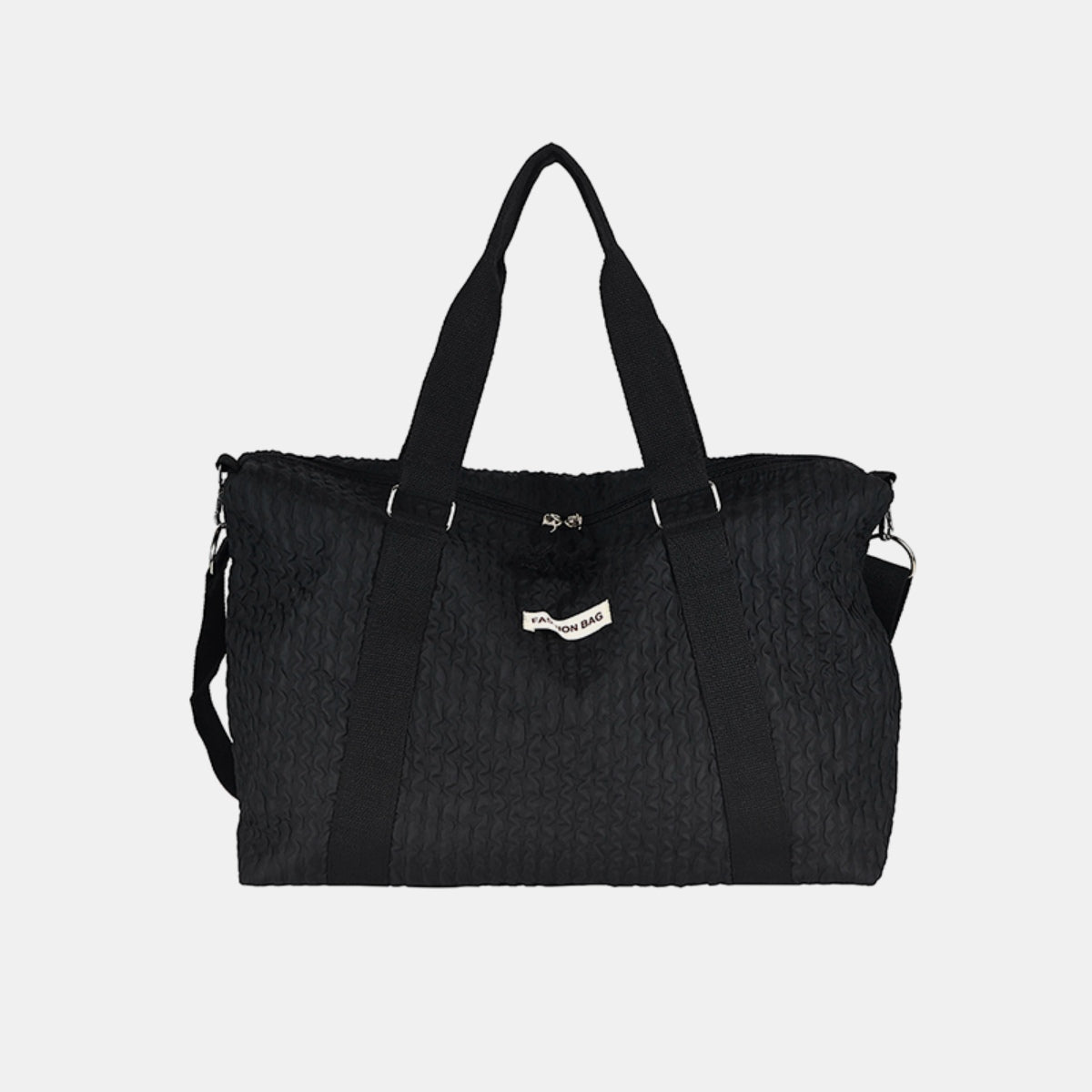 Textured Nylon Travel Bag 