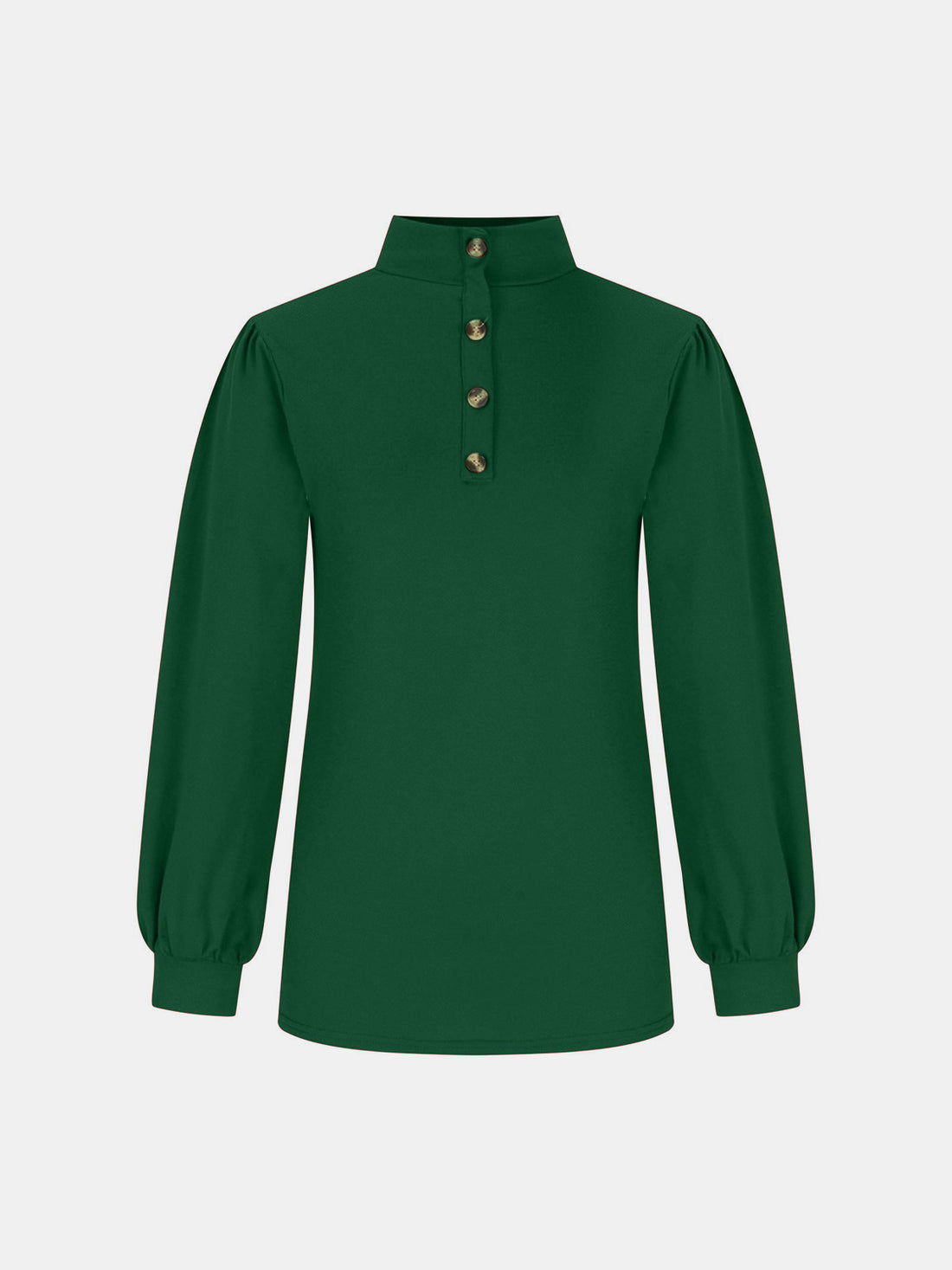 Full Size Mock Neck Long Sleeve T-Shirt 