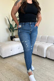 Judy Blue Full Size Queen Of Hearts Coin Pocket BF Jeans 