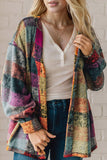 Double Take Full Size Exposed Seam Button Up Fleece Shacket 