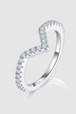 1 Carat Moissanite 925 Sterling Silver Double Layered Ring Accessories