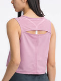 Millennia Round Neck Cropped Active Tank 