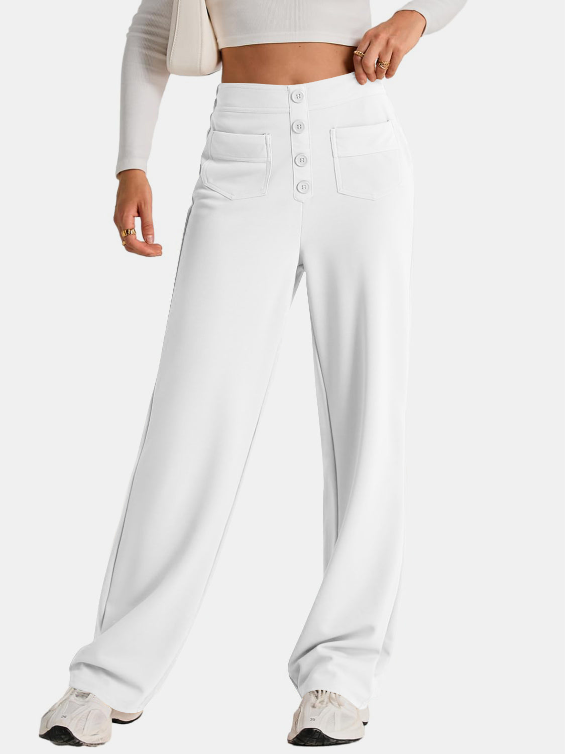 High Waist Wide Leg Pants Pants