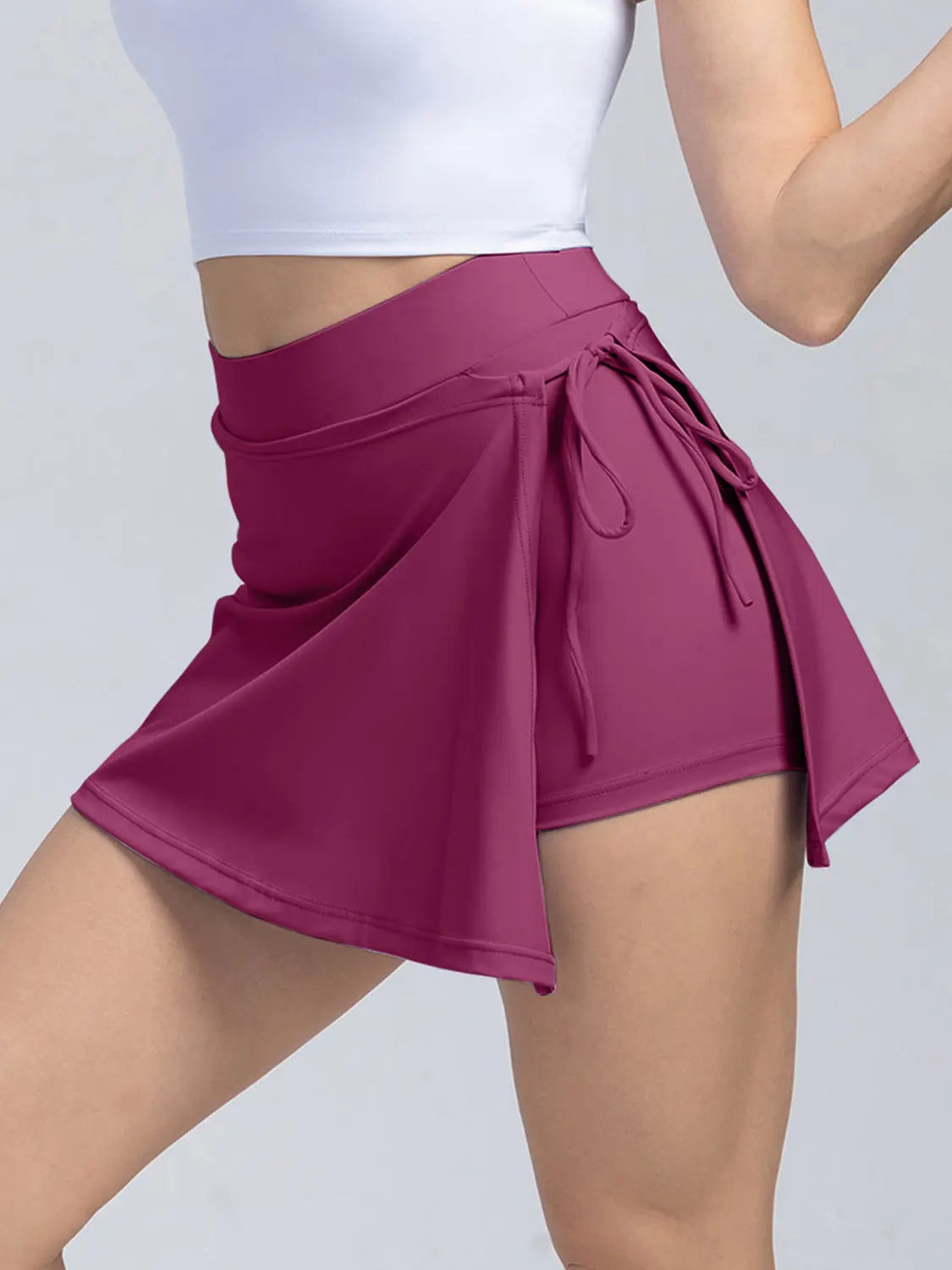 High Waist Active Skort with Pockets 