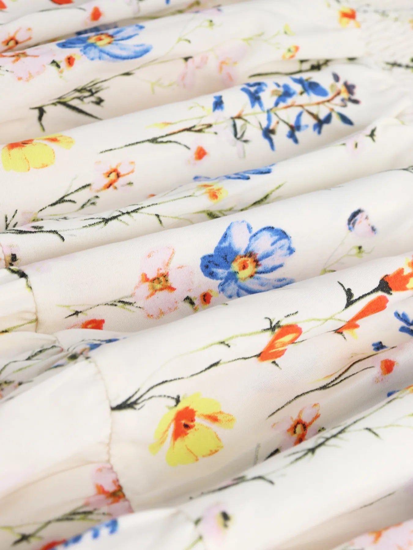 Floral Tiered Maxi Skirt 