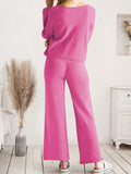Long Sleeve Lounge Top and Drawstring Pants Set Lingerie & Nightwear