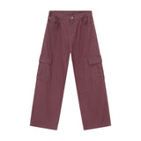Hight Rise Wide Leg Cargo Pants 