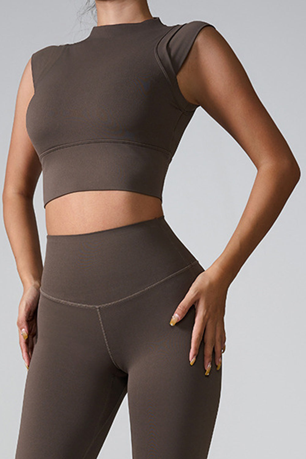 Mock Neck Active Tank 