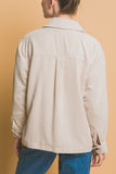 Love Tree Corduroy Button Up Jacket with Sherpa Inside 