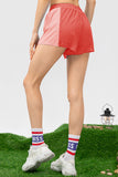 Color Block Drawstring Active Shorts 