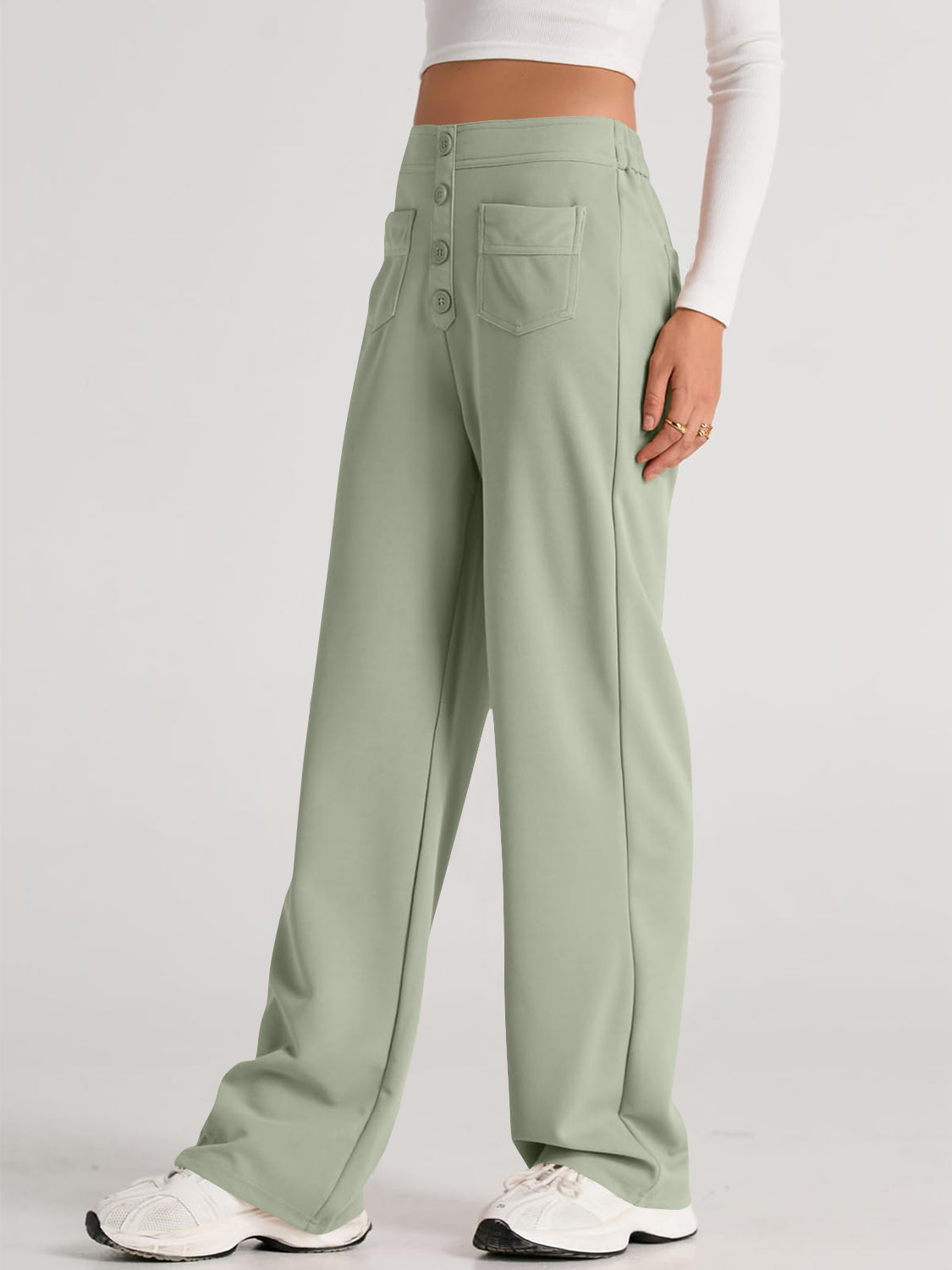 High Waist Wide Leg Pants Pants