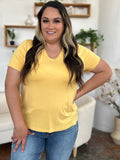 Basic Bae Bamboo Full Size V-Neck High-Low T-Shirt 