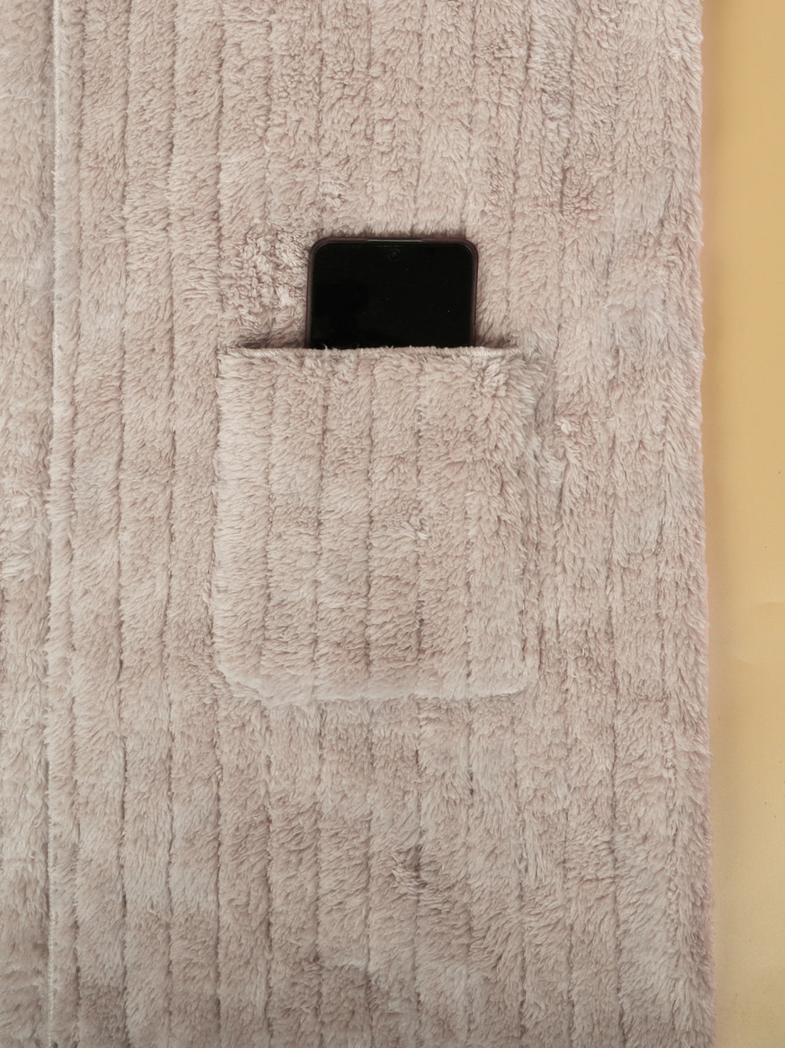 Plus Size Open Front Long Sleeve Hooded Fuzzy Jacket 