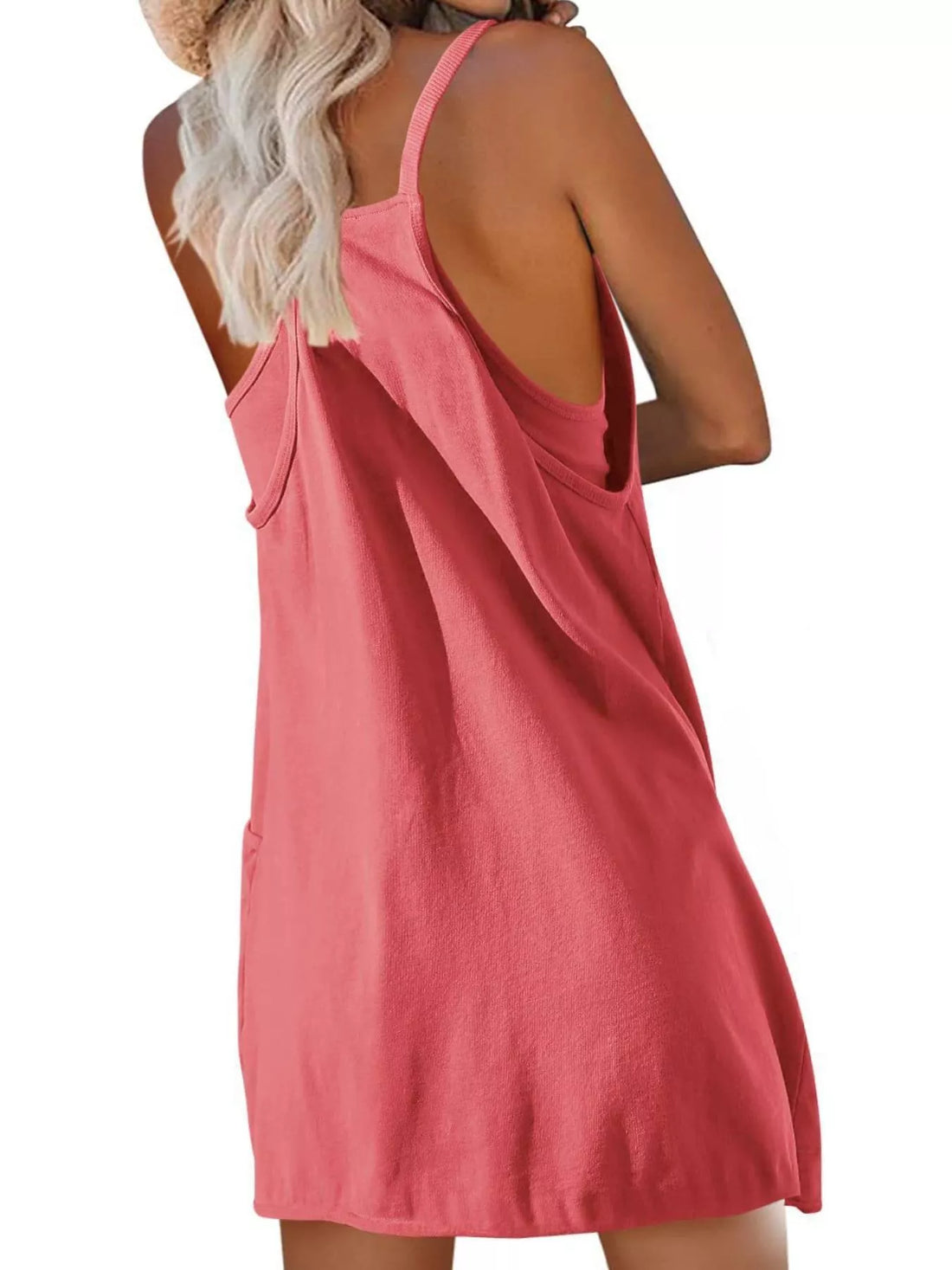 Full Size Scoop Neck Cami Dress and Shorts Plus Size Two Piece Dresses