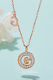 Moissanite A to J Pendant Necklace 