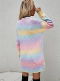 Angel Wings Full Size Pocketed Open Front Gradient Cardigan 