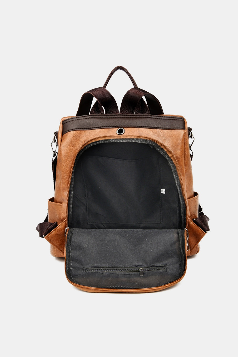 PU Leather Large Backpack Bag 