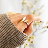 925 Sterling Silver Butterfly Ring 