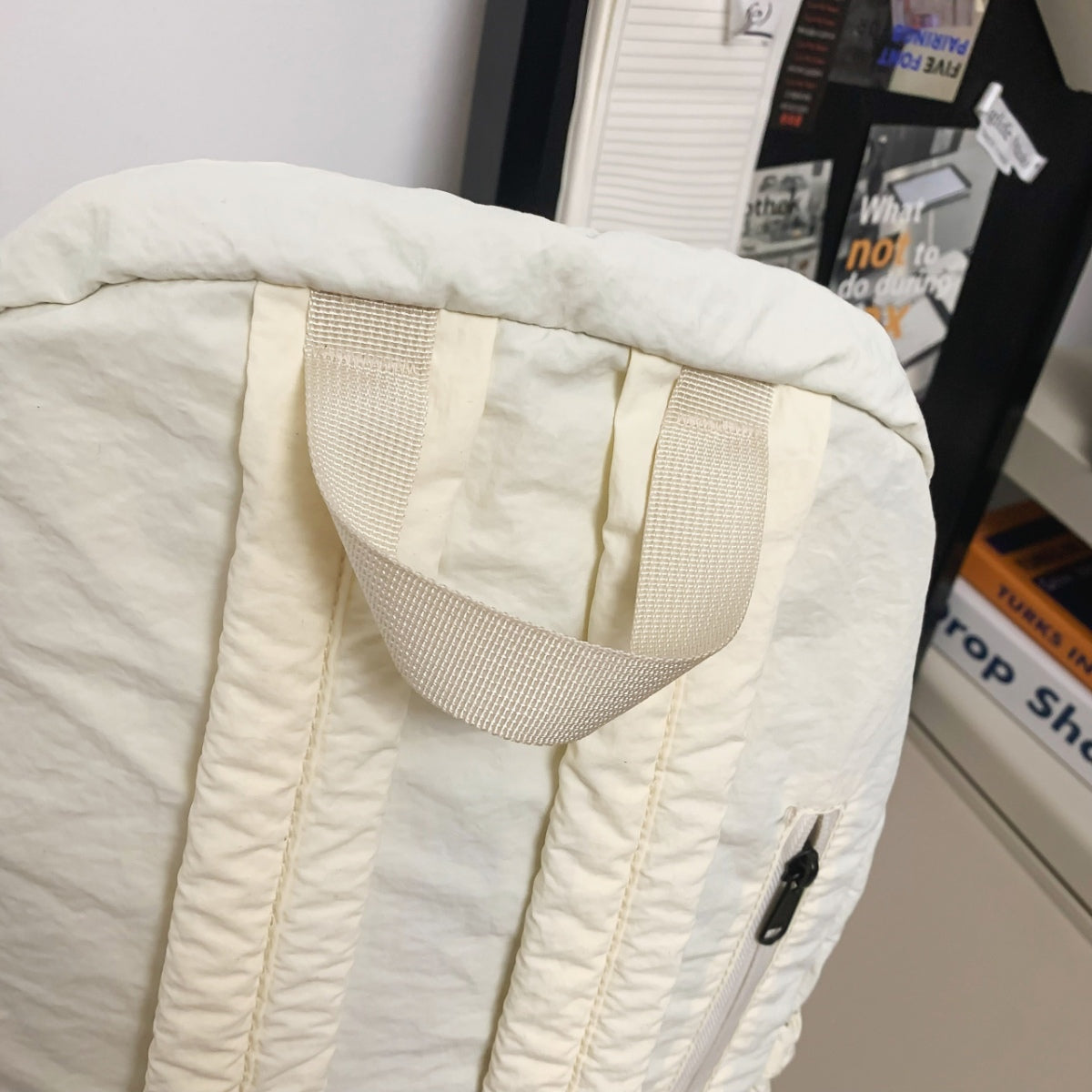 Drawstring Nylon Backpack Bag 