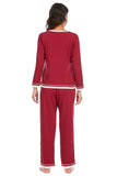 V-Neck Top and Pants Lounge Set Lingerie & Nightwear