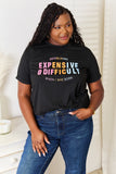 Simply Love Slogan Graphic Cuffed Sleeve T-Shirt 