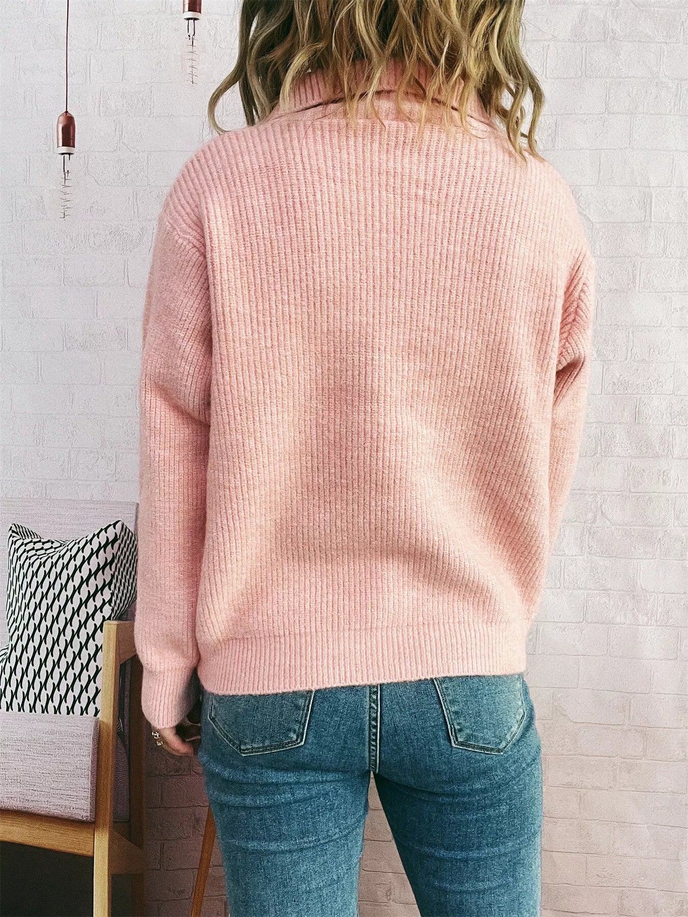 Ribbed Button-Up Cardigan 