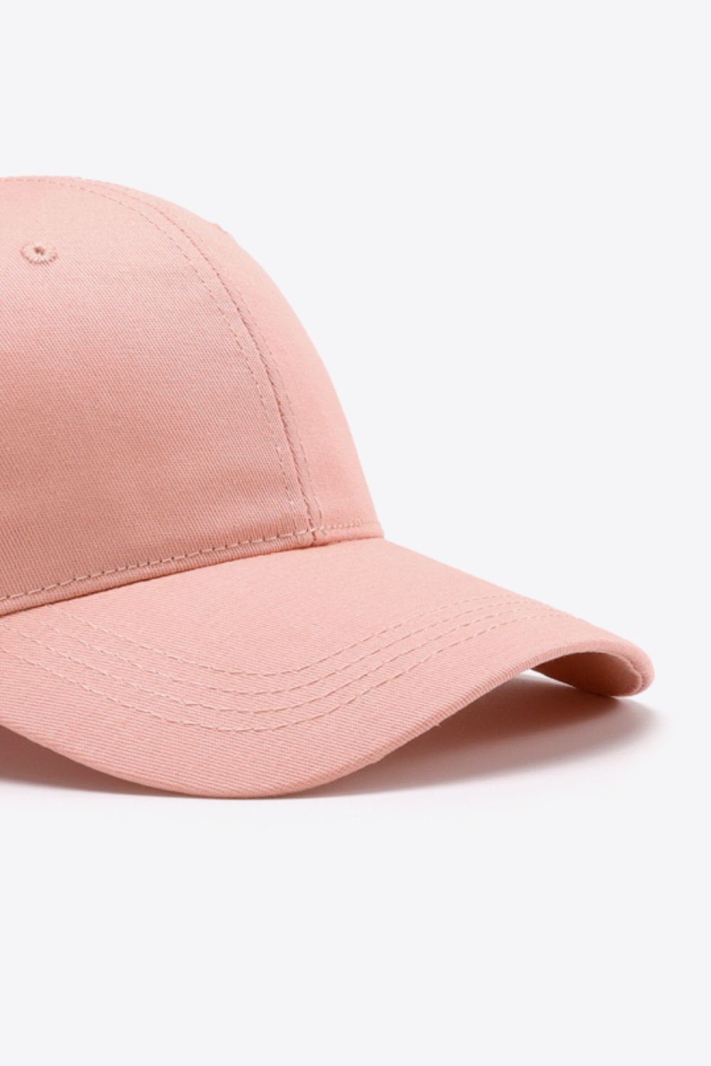 Plain Adjustable Cotton Baseball Cap 