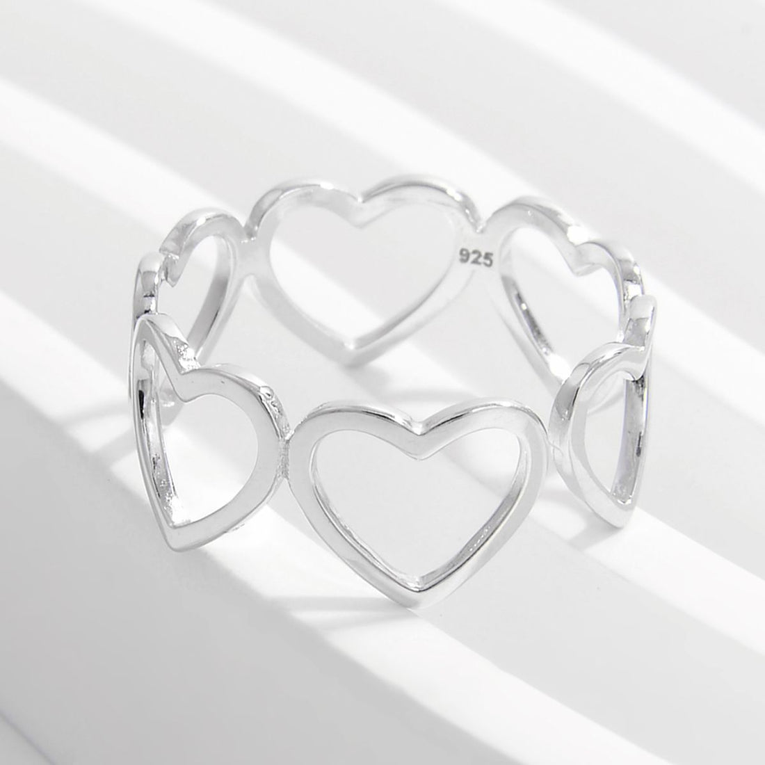 925 Sterling Silver Heart Ring 