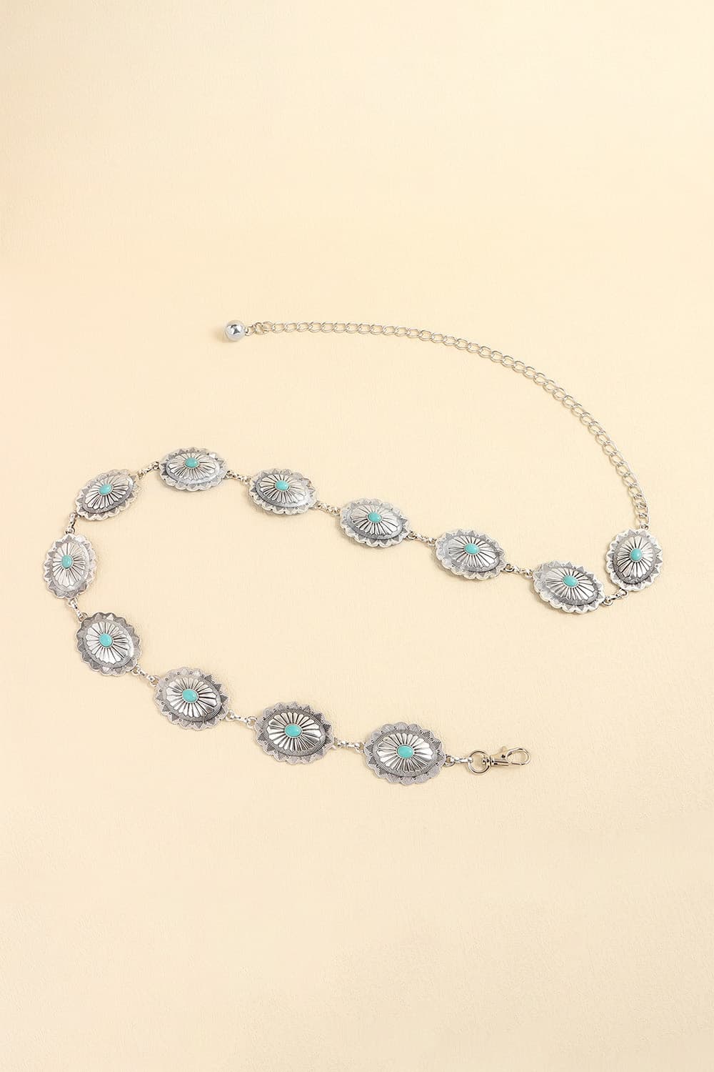 Vintage Turquoise Alloy Belt 