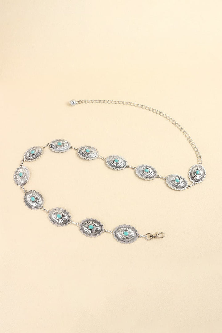 Vintage Turquoise Alloy Belt 