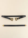 Double Buckle PU Leather Belt 