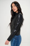 Coalition LA Zip Up Vegan Moto Jacket 