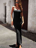 Devine Spaghetti Strap Bodyline Maxi Dress Dresses