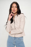 Coalition LA Zip Up Vegan Moto Jacket 