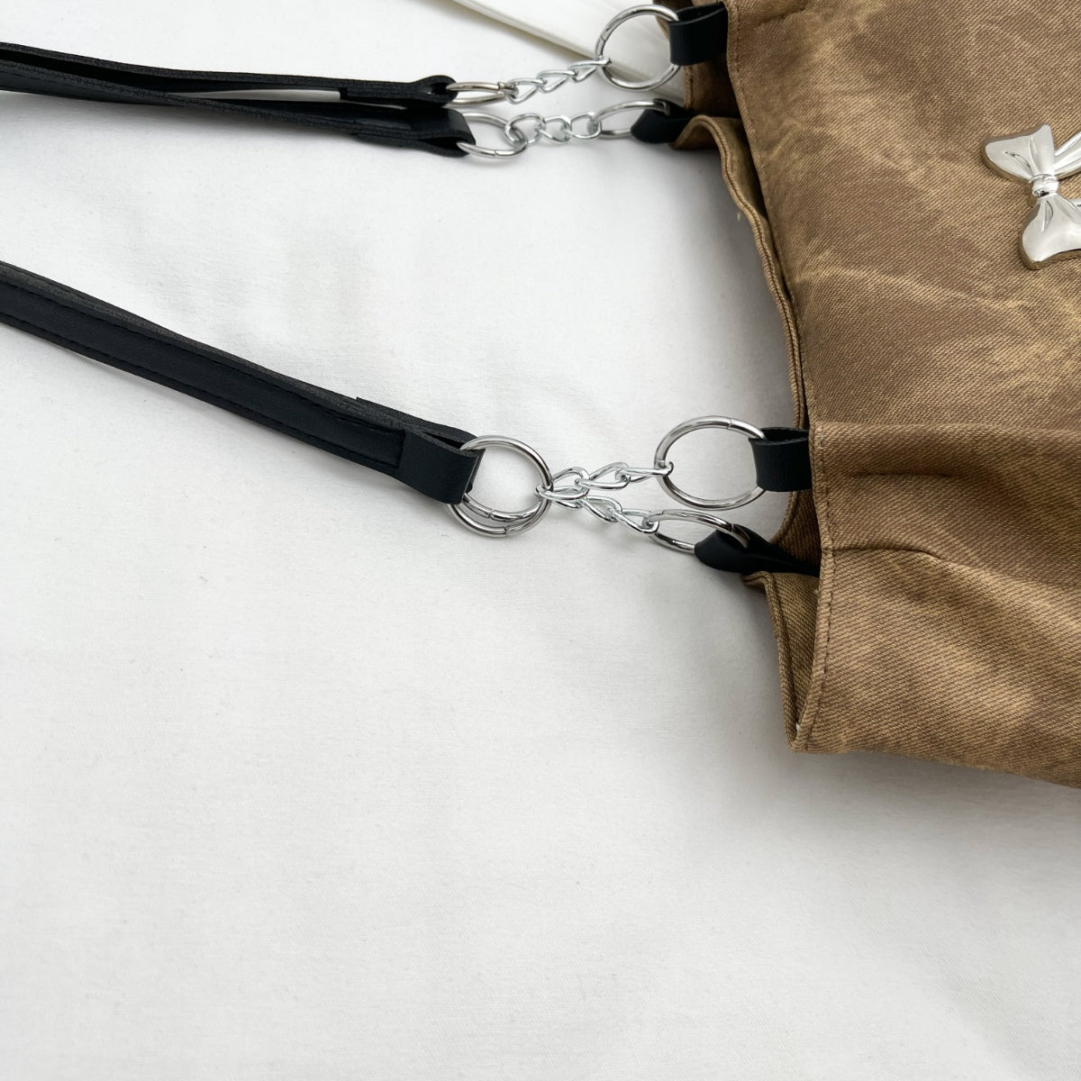 Bow Polyester Medium Tote Bag 