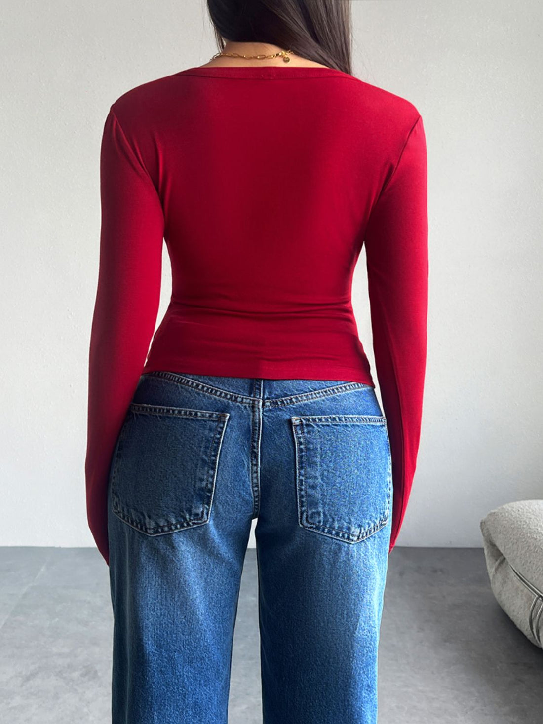 Devine Button Up Long Sleeve T-Shirt 