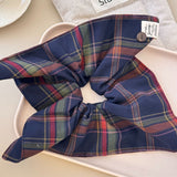 Contrast Plaid Elastic Hair Scrunchy 