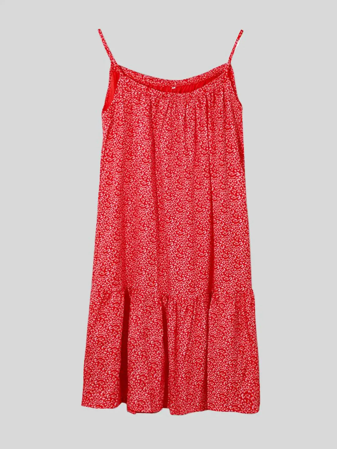 Full Size Printed Sleeveless Mini Cami Dress 