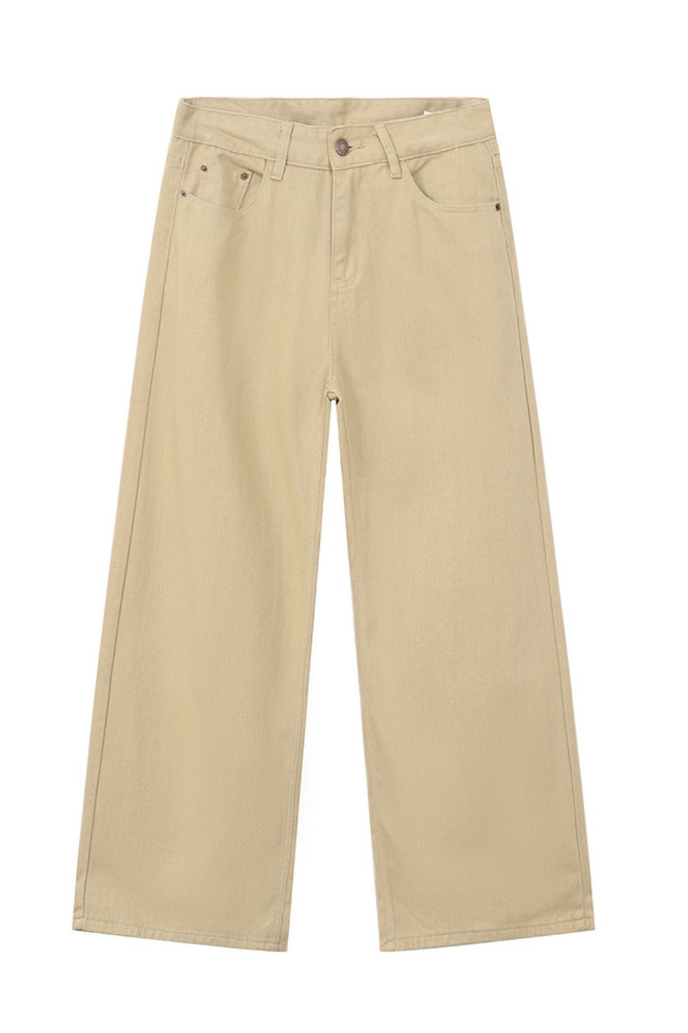 Wide Leg Jeans with Pockets 