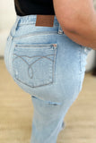 Judy Blue Full Size High Waist Distressed Straight Jeans 