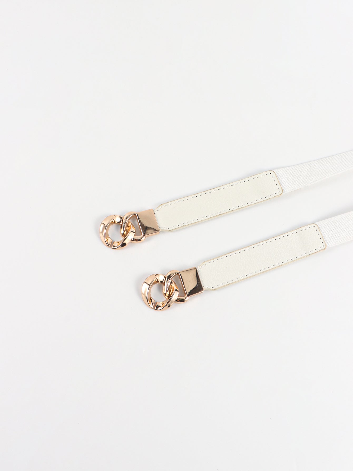 Zinc Alloy Buckle Elastic PU Belt 