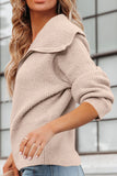 Zip Up Long Sleeve Cardigan 