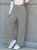 Lovelet Striped Wide Leg Pants Pants
