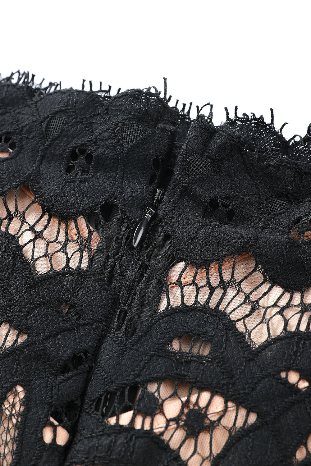 Off-Shoulder Long Sleeve Lace Dress dress