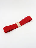 Alloy Buckle Elastic Belt 