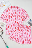 Cowgirl Boots Printed Shirt and Shorts Set Lingerie & Nightwear