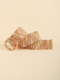 Multicolored Wide Belt 