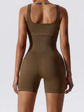 Basic Bae Ribbed Sleeveless Active Romper 