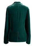 Pocketed Button Up Lapel Collar Blazer 