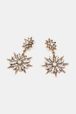 Zinc Alloy Star Shape Dangle Earrings 